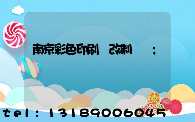 南京彩色印刷廠改制細節