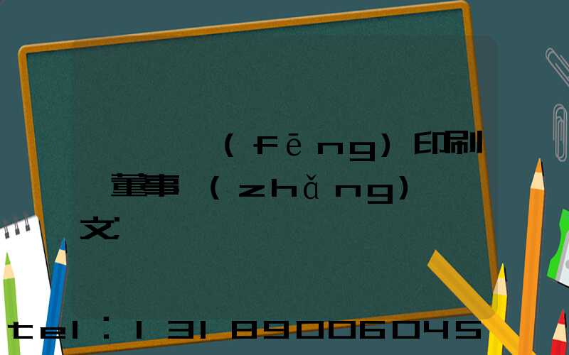 汕頭東風(fēng)印刷廠董事長(zhǎng)黃炳文