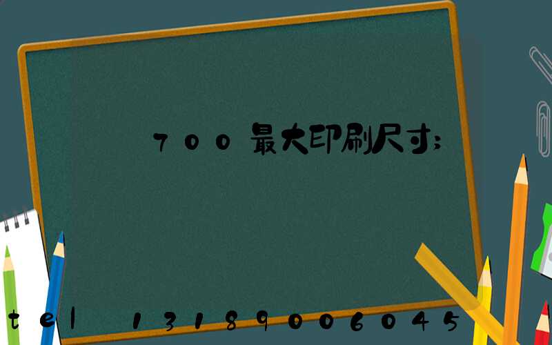 羅蘭700最大印刷尺寸